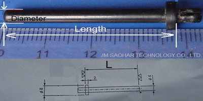 TCM3500 PCB顶针 1.6mm  L=36.20mm